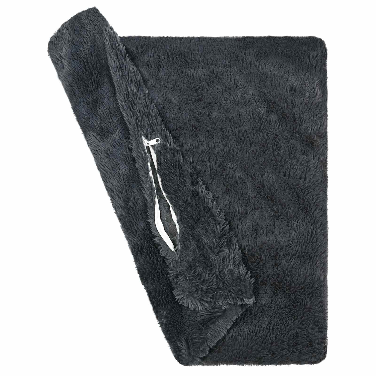 vidaXL Cushion Cover 12 pcs HEERLEN Anthracite 45 x 45 cm PV Fleece 4