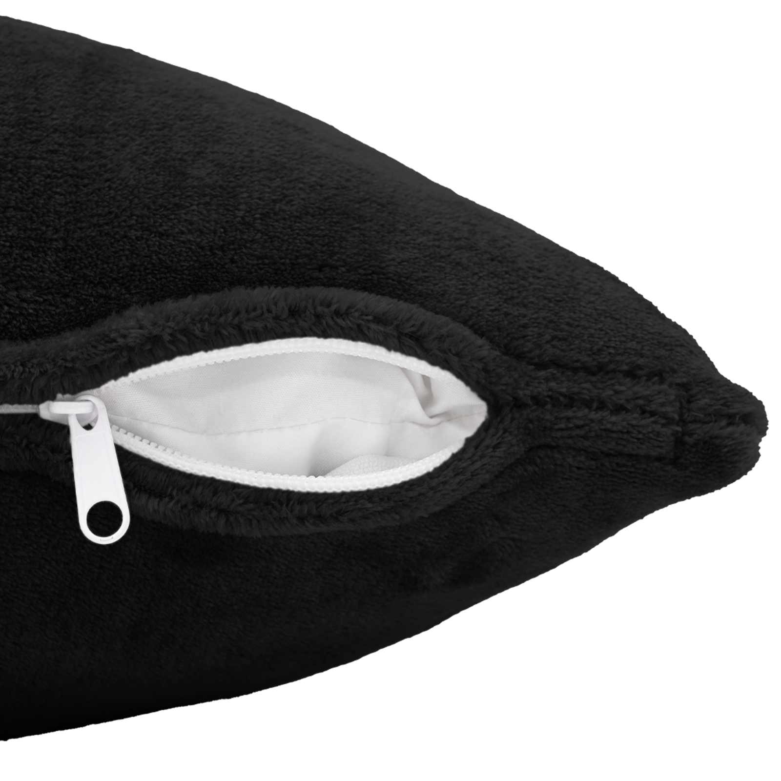 vidaXL Cushion Cover 12 pcs HEERLEN Black 45 x 45 cm Flannel 4