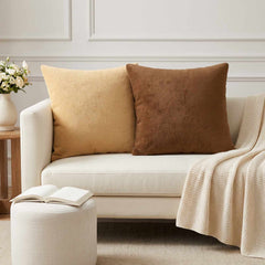 vidaXL Cushion Cover 12 pcs HEERLEN Taupe 50 x 50 cm Flannel 1