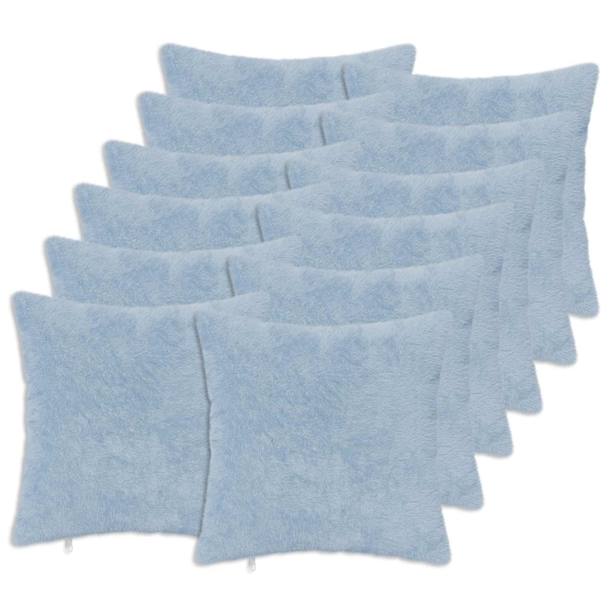 vidaXL Cushion Cover 12 pcs HEERLEN Light Blue 45 x 45 cm 2