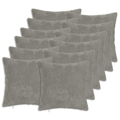 vidaXL Cushion Cover 12 pcs HEERLEN Light Grey 45 x 45 cm 2