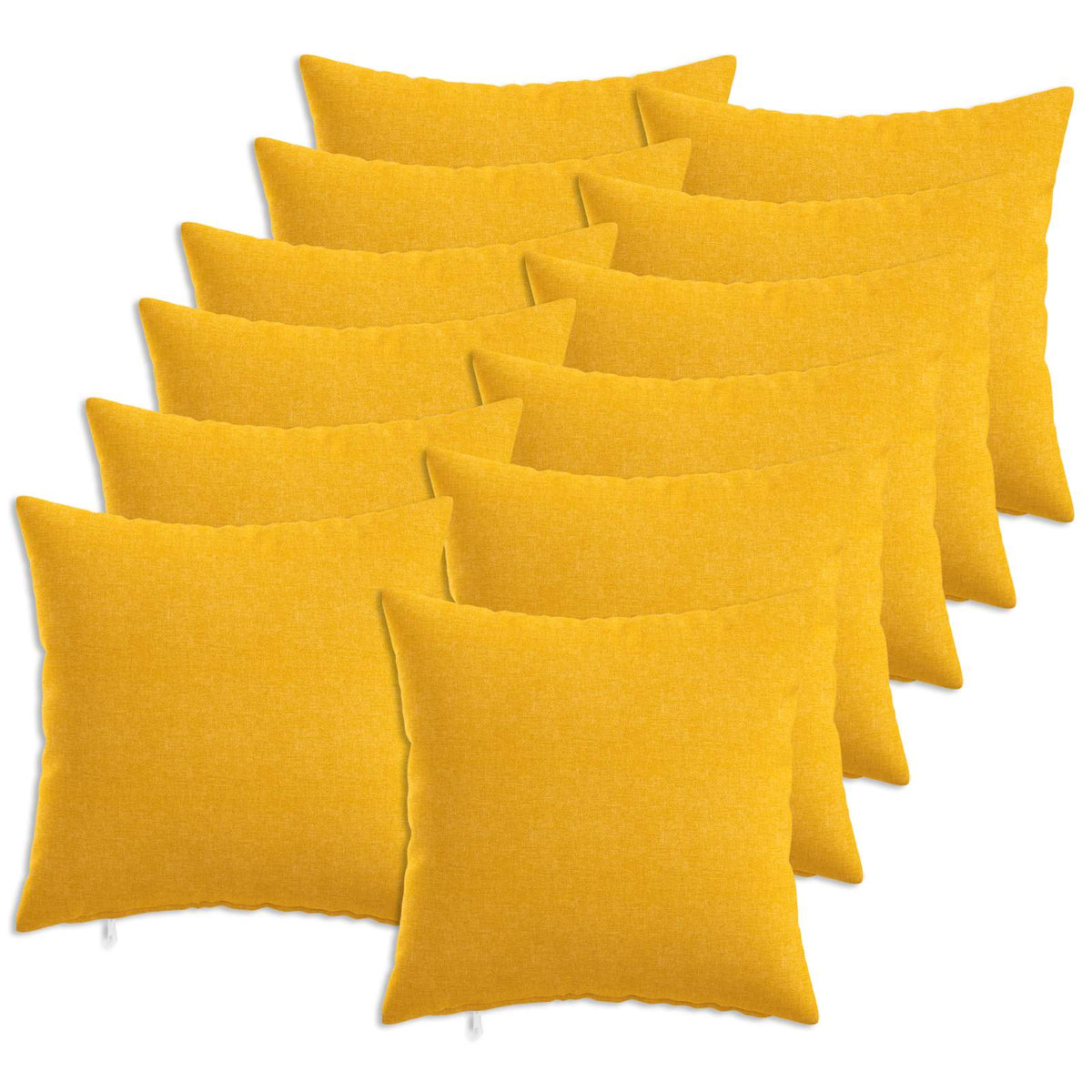Cushion Cover 12 pcs HEERLEN Light Yellow Fabric, image 2