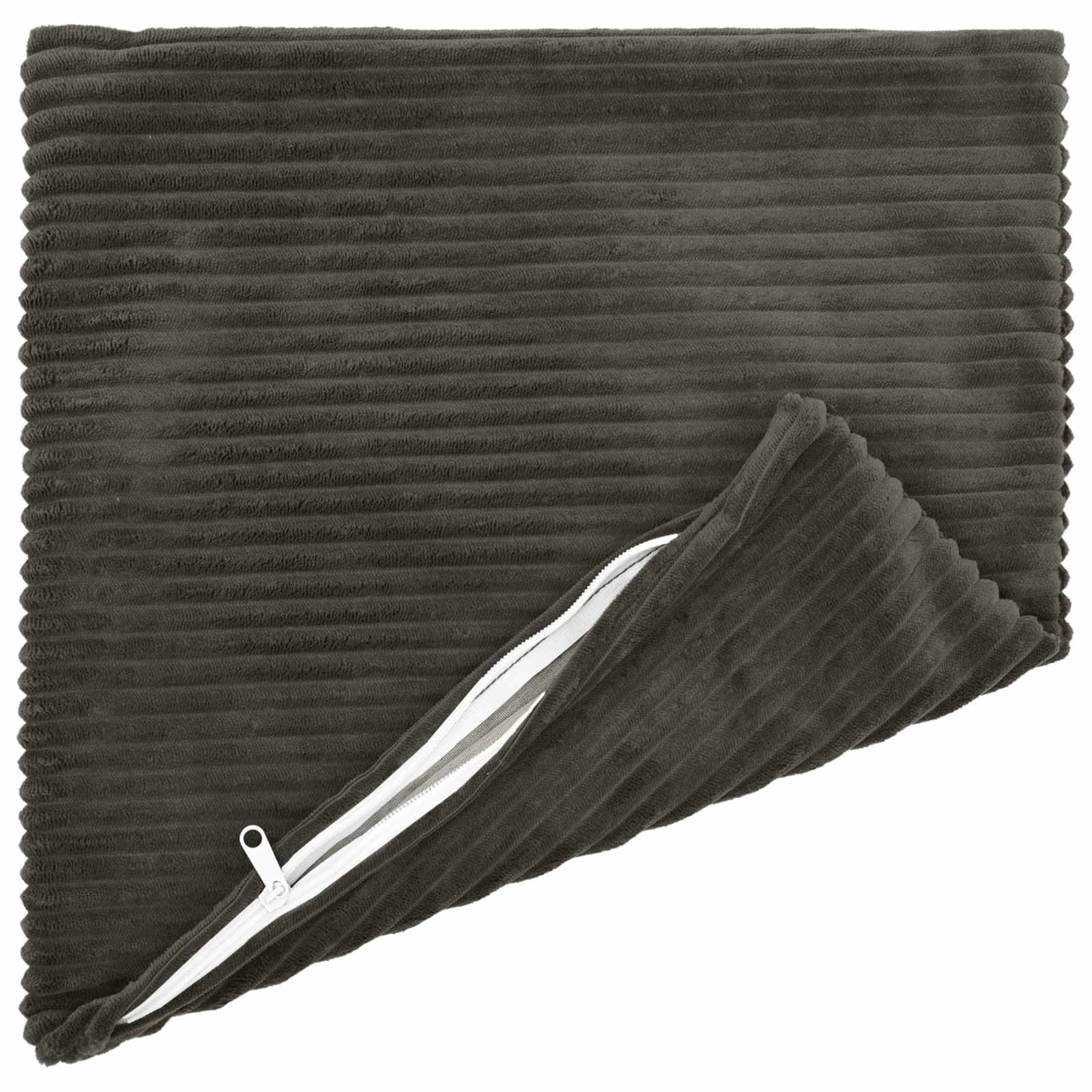 vidaXL Cushion Cover 6 pcs HEERLEN Anthracite 50 x 50 cm Corduroy 3