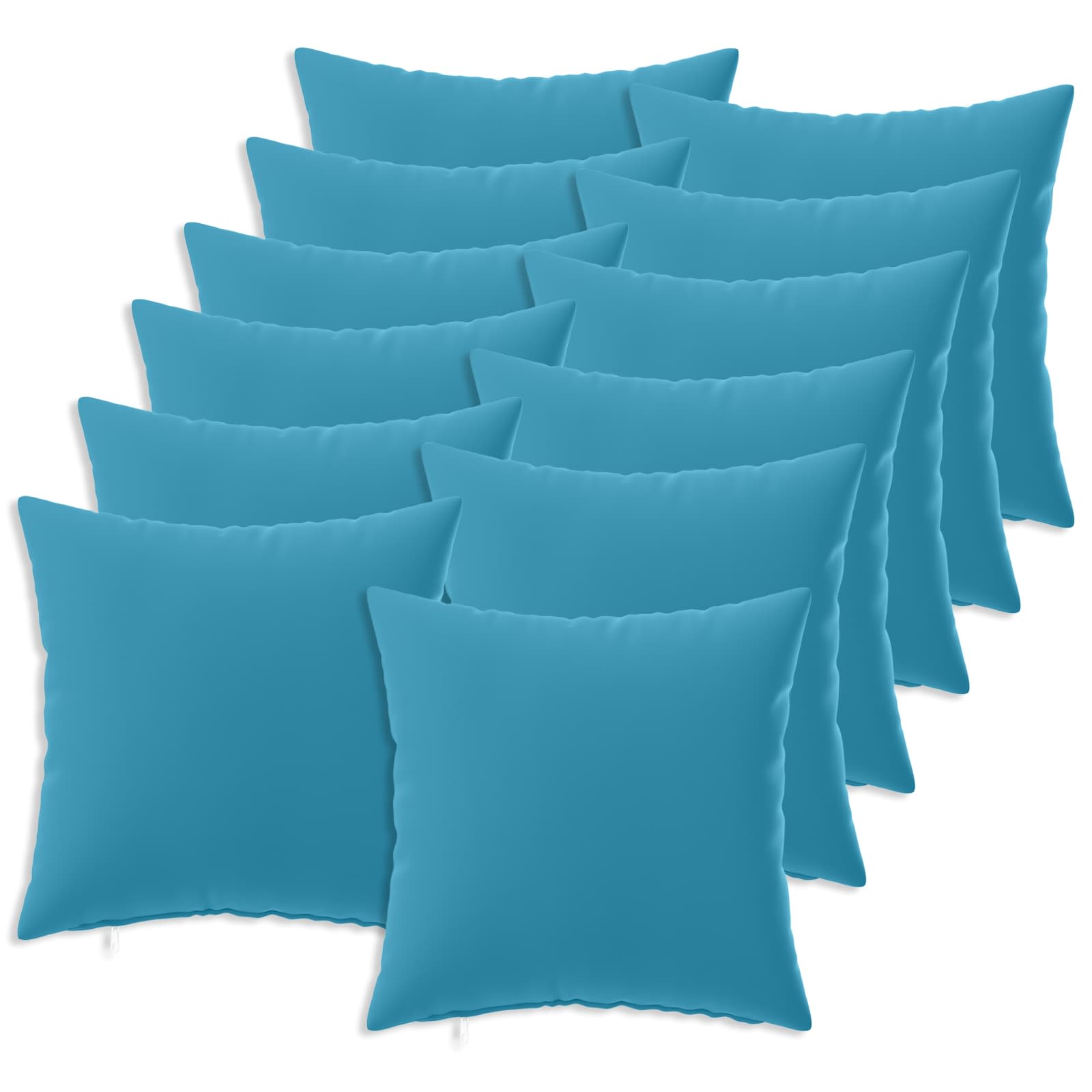 vidaXL Cushion Cover 12 pcs HEERLEN Light Blue 50 x 50 cm Polyester 2