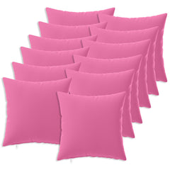 vidaXL Cushion Cover 12 pcs HEERLEN Pink 50 x 50 cm Polyester 2