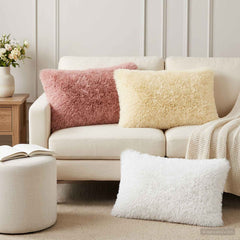 vidaXL Cushion Cover 6 pcs HEERLEN Pink 50 x 75 cm PV Fleece 1