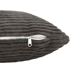 vidaXL Cushion Cover 6 pcs HEERLEN Dark Grey 50 x 75 cm Corduroy 5