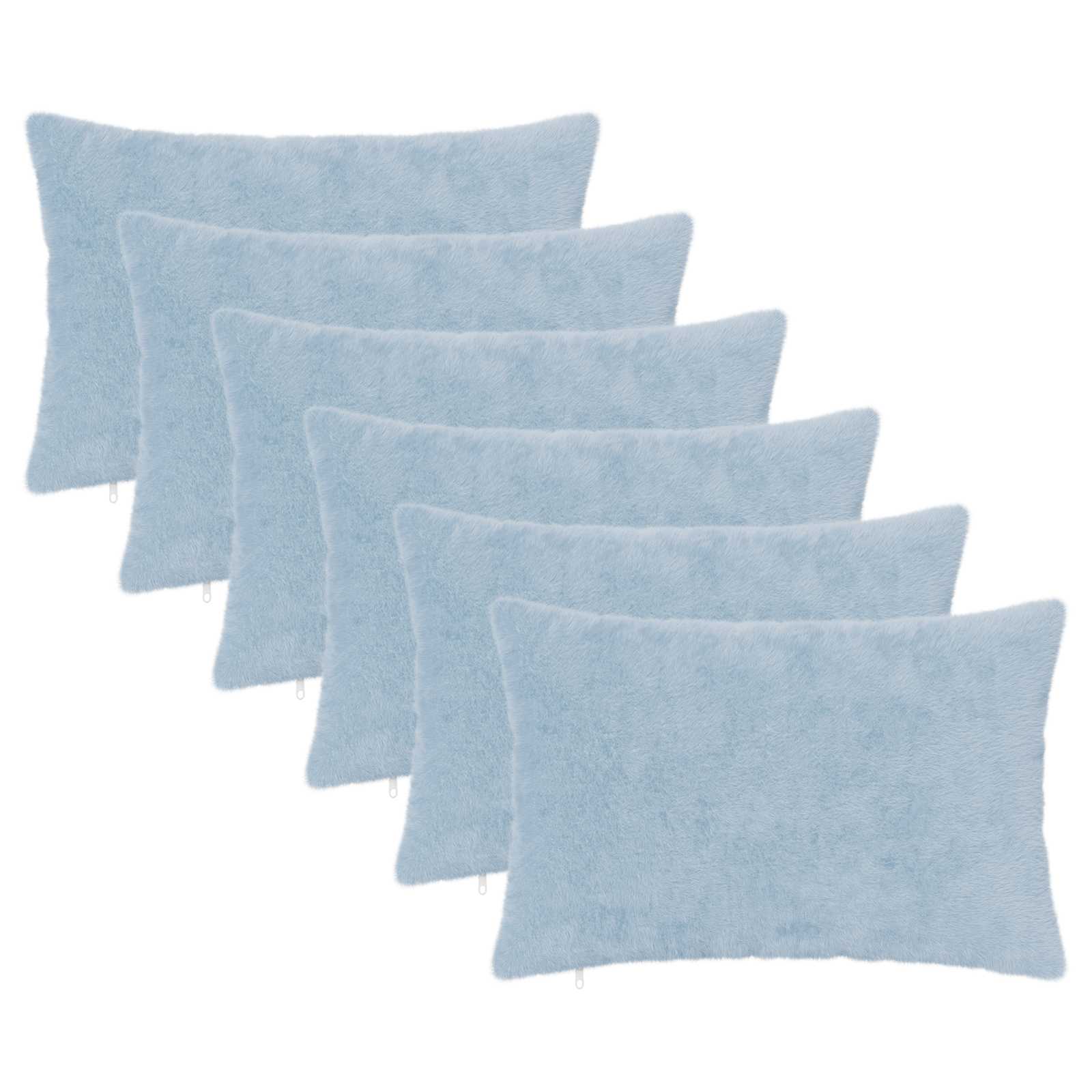 vidaXL Cushion Cover 6 pcs HEERLEN Light Blue 50 x 75 cm 2
