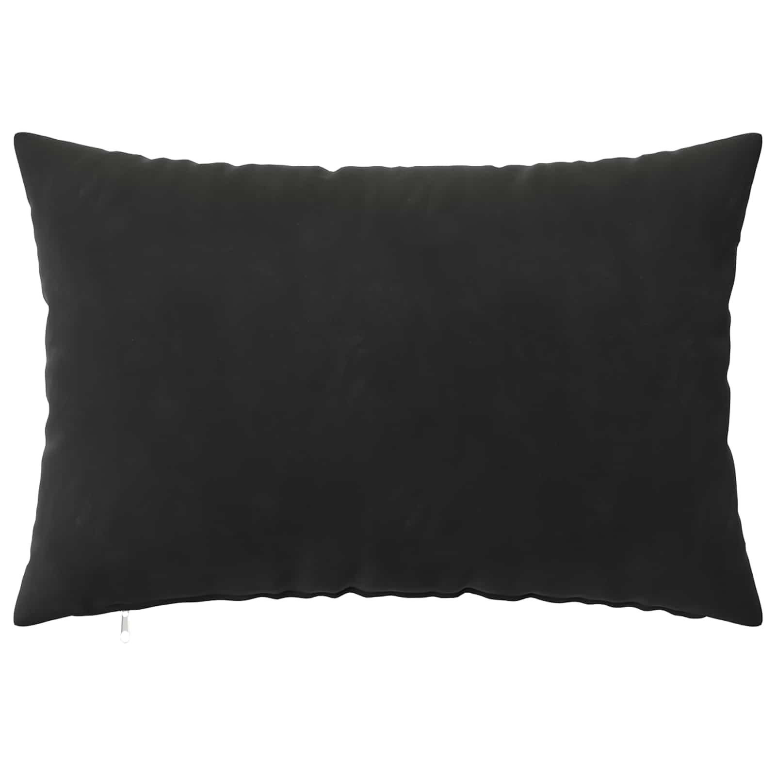 vidaXL Cushion Cover 6 pcs HEERLEN Black 50 x 80 cm Velvet 3