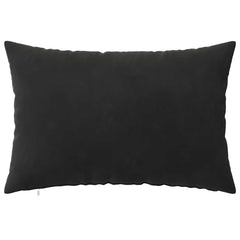 vidaXL Cushion Cover 6 pcs HEERLEN Black 50 x 80 cm Velvet 3