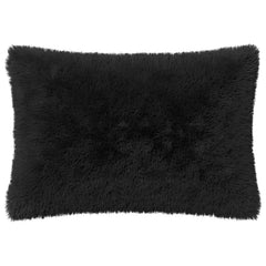 vidaXL Cushion Cover 6 pcs HEERLEN Black 50 x 80 cm PV Fleece 3