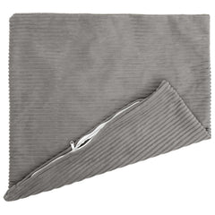 vidaXL Cushion Cover 6 pcs HEERLEN Light Grey 55 x 55 cm Corduroy 3