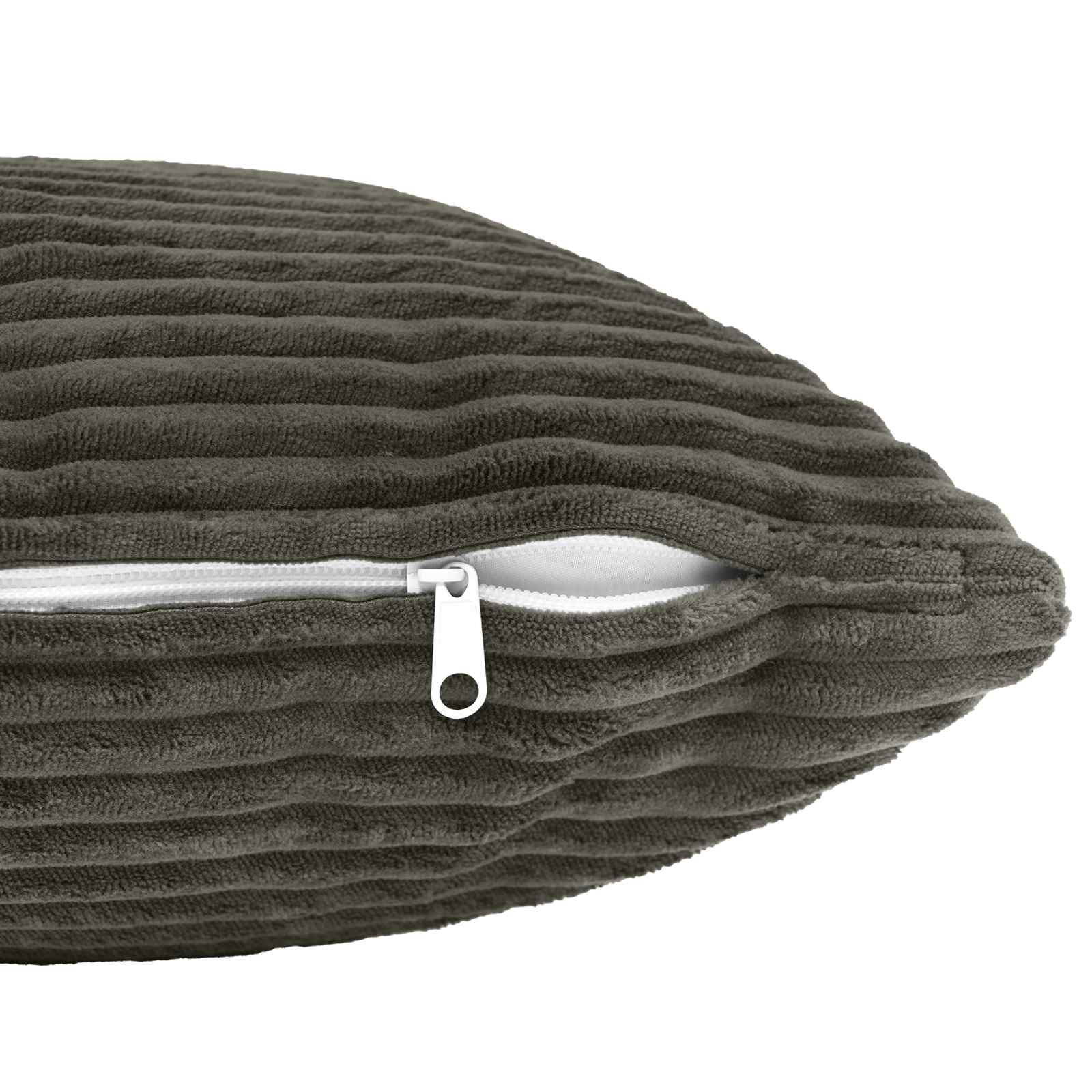 vidaXL Cushion Cover 6 pcs HEERLEN Anthracite 55 x 55 cm Corduroy 5