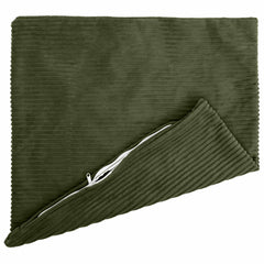 vidaXL Cushion Cover 6 pcs HEERLEN Green 55 x 55 cm Corduroy 3