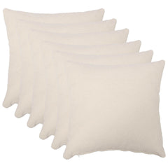 vidaXL Cushion Cover 6 pcs HEERLEN Cream 55 x 55 cm Bouclé 1