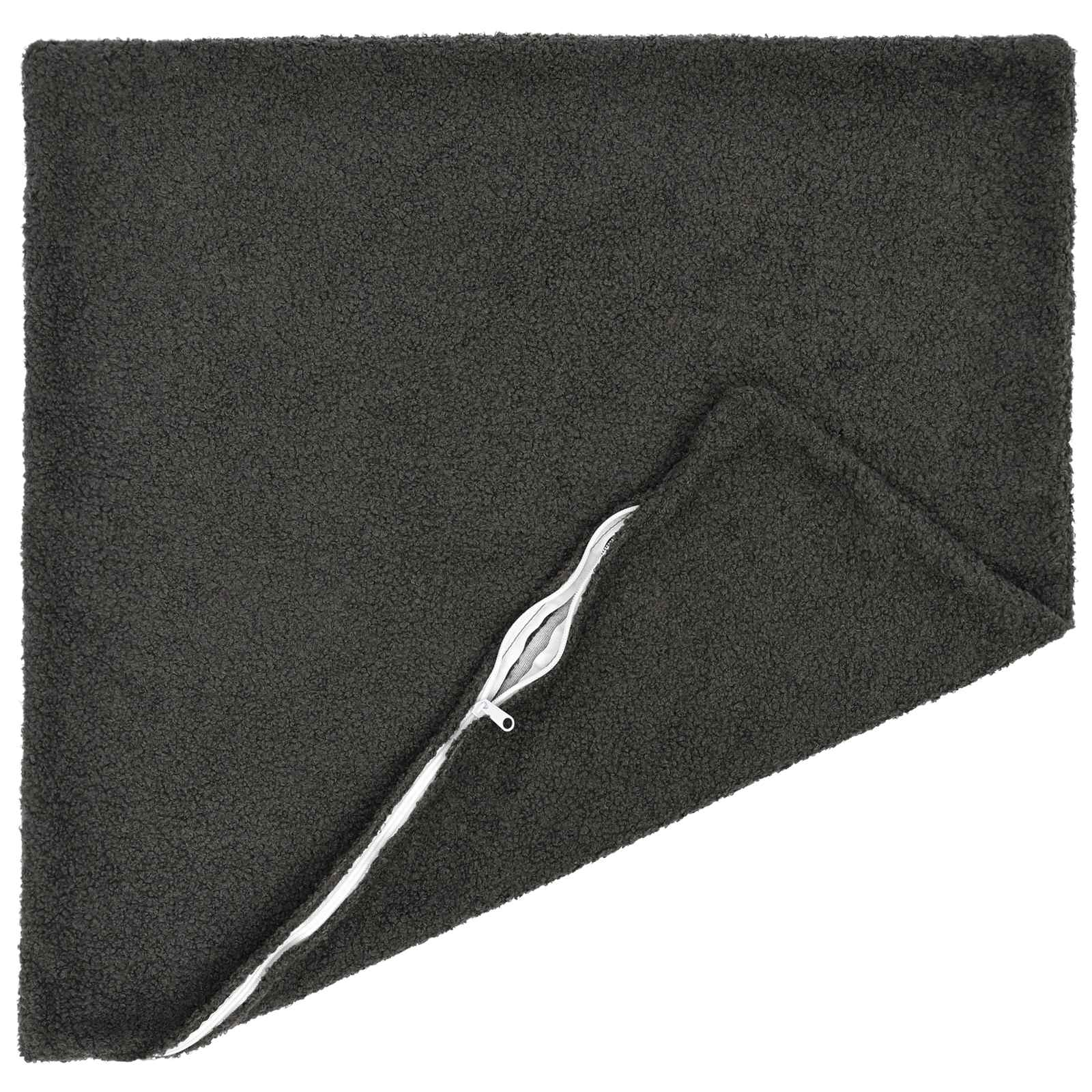 vidaXL Cushion Cover 6 pcs HEERLEN Dark Grey 55 x 55 cm Bouclé 3