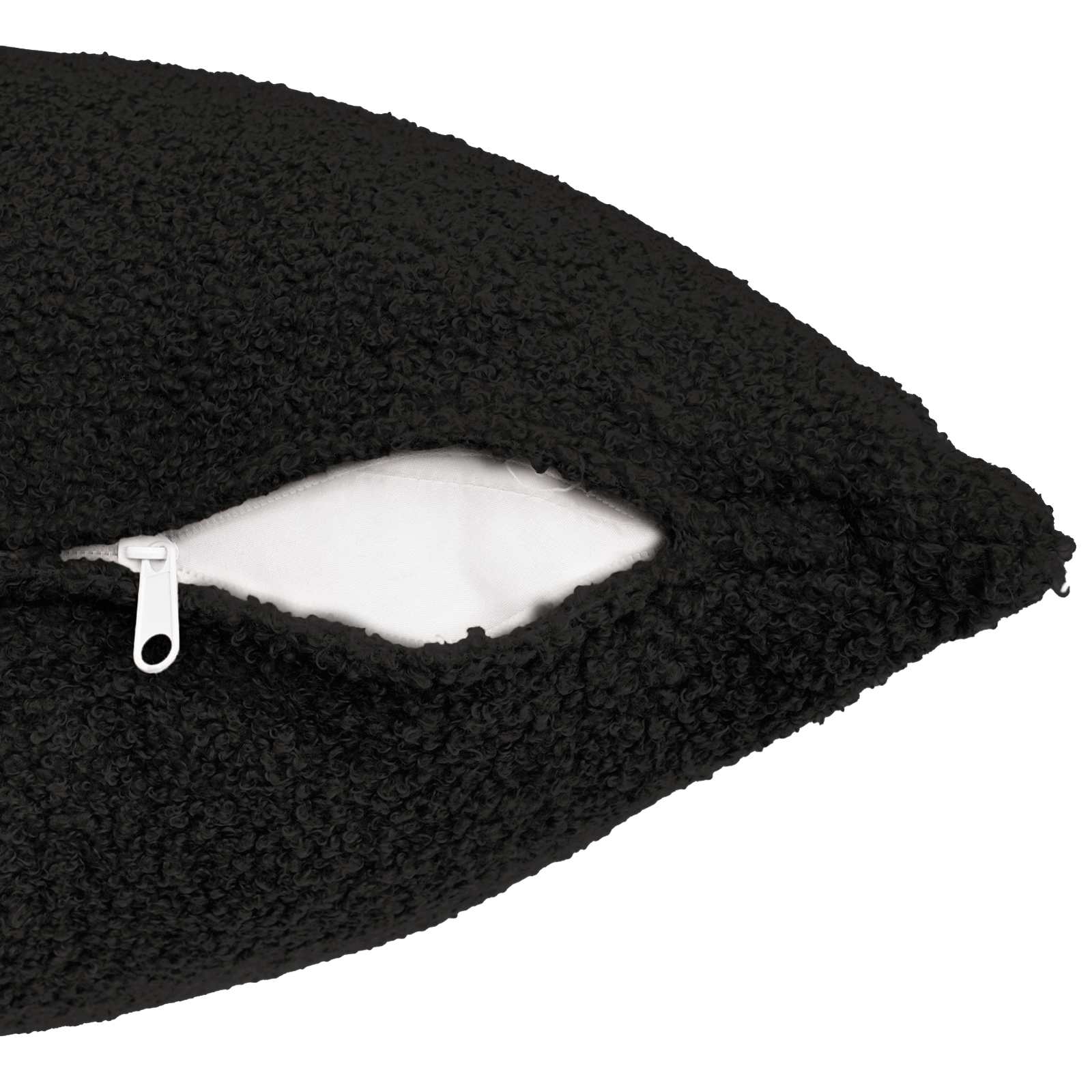 vidaXL Cushion Cover 6 pcs HEERLEN Black 55 x 55 cm Bouclé 5