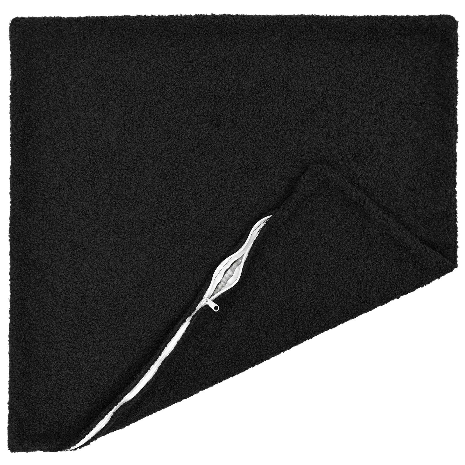 vidaXL Cushion Cover 6 pcs HEERLEN Black 55 x 55 cm Bouclé 3