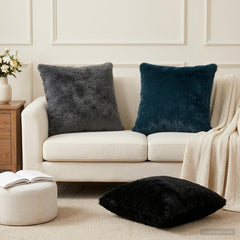 vidaXL Cushion Cover 6 pcs HEERLEN Dark Grey 55 x 55 cm 1