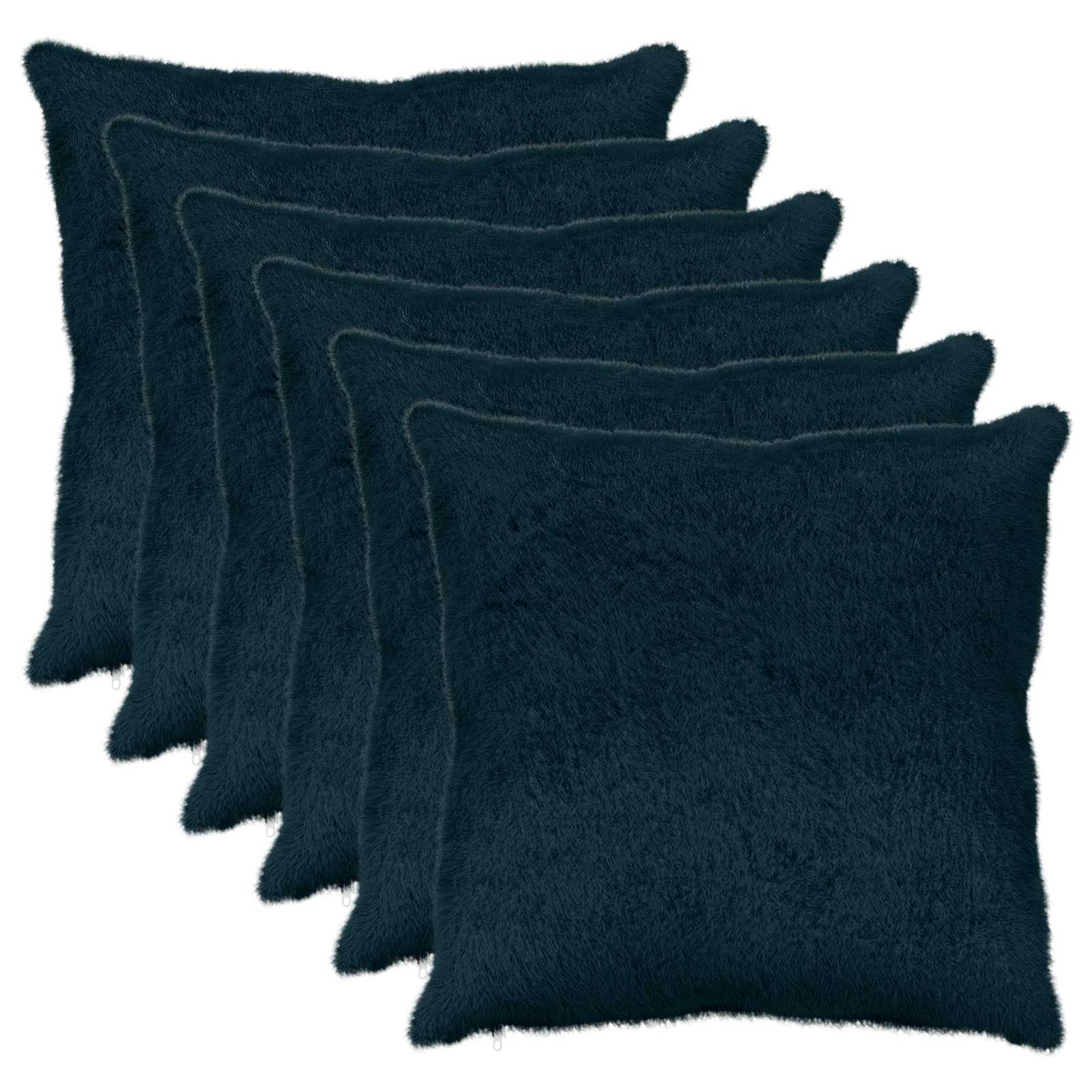 vidaXL Cushion Cover 6 pcs HEERLEN Navy Blue 60 x 60 cm 2