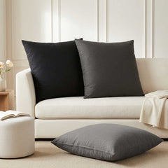 vidaXL Cushion Cover 6 pcs HEERLEN Light Grey 80 x 80 cm Fabric 1