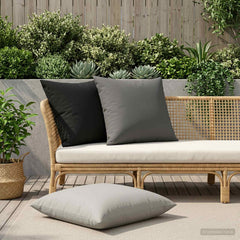 vidaXL Cushion Cover 6 pcs HEERLEN Grey 80 x 80 cm Polyester 1