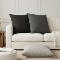 vidaXL Cushion Cover 6 pcs HEERLEN Anthracite 80 x 80 cm Polyester 3
