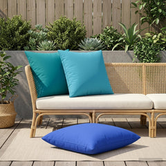 vidaXL Cushion Cover 6 pcs HEERLEN Light Blue 80 x 80 cm Polyester 1
