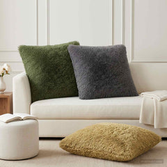 vidaXL Cushion Cover 6 pcs HEERLEN Green 65 x 65 cm PV Fleece 1