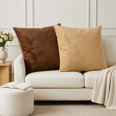 vidaXL Cushion Cover 6 pcs HEERLEN Taupe 80 x 80 cm Flannel 1