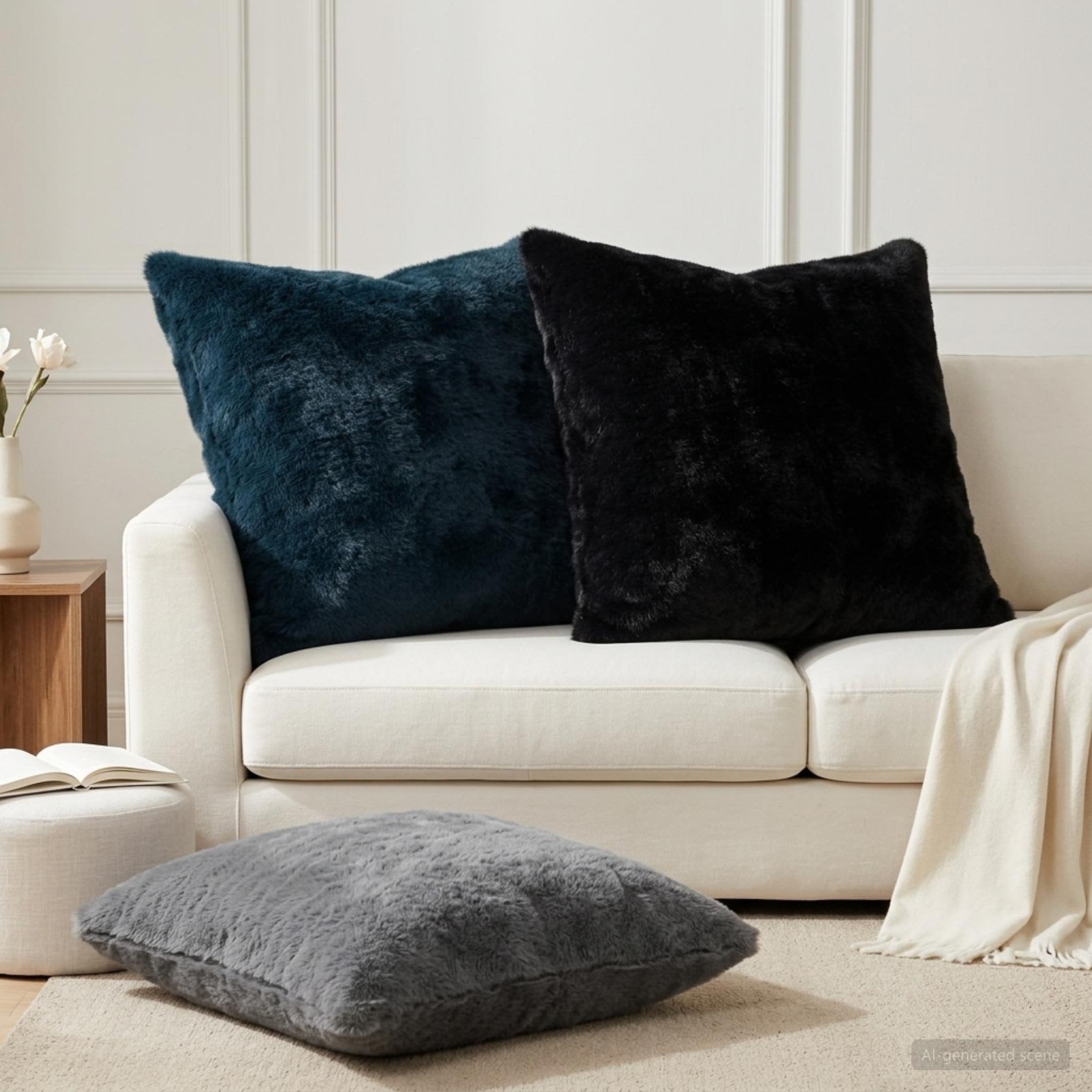 vidaXL Cushion Cover 6 pcs HEERLEN Dark Grey 65 x 65 cm 1