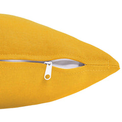 Cushion Cover HEERLEN Fabric 6 pcs Light Yellow 80 x 80 cm