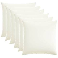 vidaXL Cushion Cover 6 pcs HEERLEN White 80 x 80 cm Fabric 2