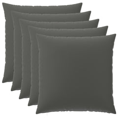 vidaXL Cushion Cover 6 pcs HEERLEN Anthracite 80 x 80 cm Polyester 2