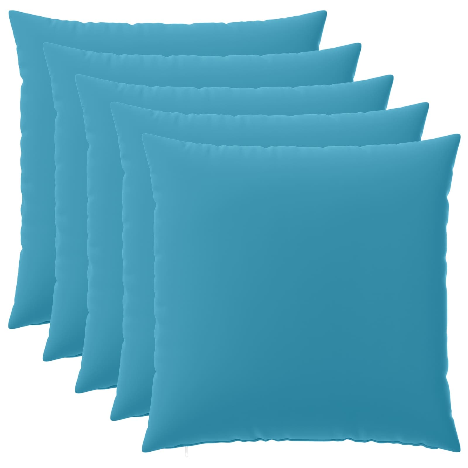 vidaXL Cushion Cover 6 pcs HEERLEN Light Blue 80 x 80 cm Polyester 2