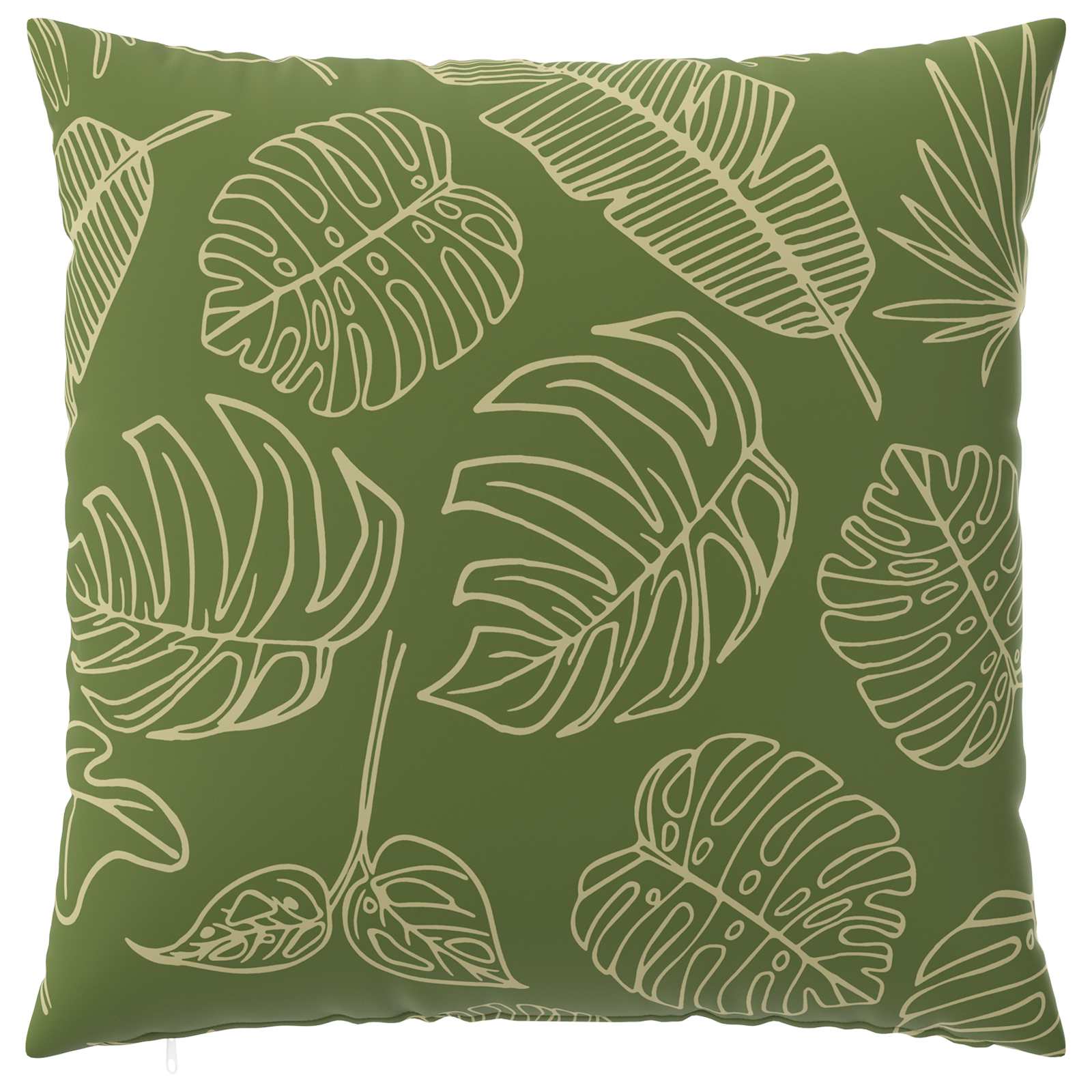 vidaXL Cushion Cover 6 pcs HEERLEN Leaf Design 80 x 80 cm Polyester 4