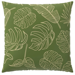 vidaXL Cushion Cover 6 pcs HEERLEN Leaf Design 80 x 80 cm Polyester 4