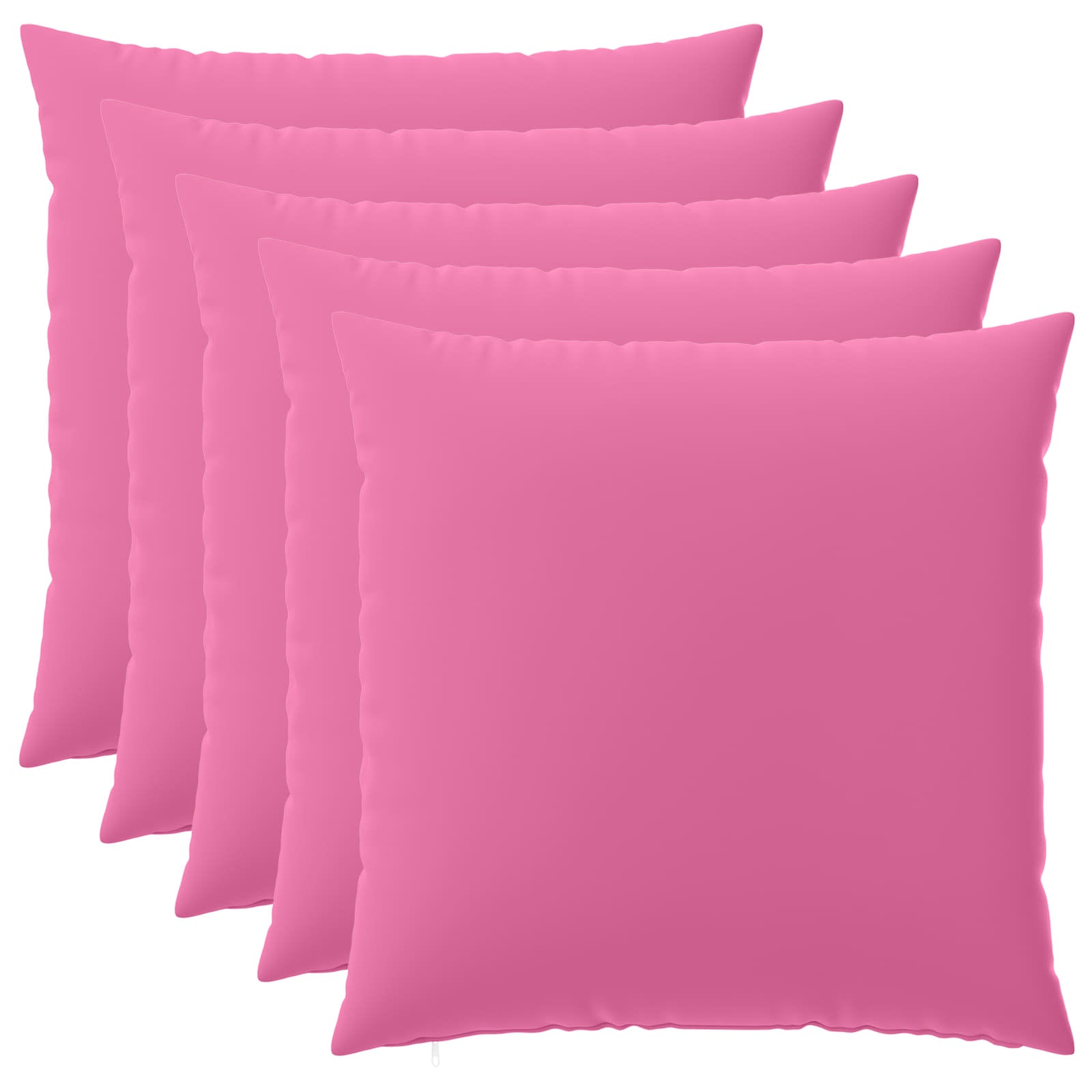 vidaXL Cushion Cover 6 pcs HEERLEN Pink 80 x 80 cm Polyester 2