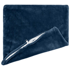 vidaXL Cushion Cover 6 pcs HEERLEN Navy Blue 80 x 80 cm Flannel 4