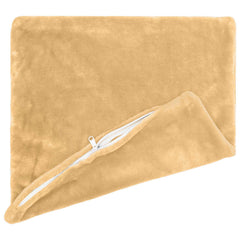 vidaXL Cushion Cover 6 pcs HEERLEN Taupe 80 x 80 cm Flannel 4