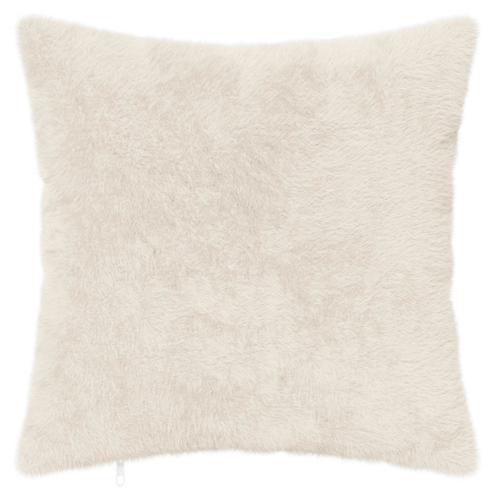 vidaXL Cushion Cover 6 pcs HEERLEN White 80 x 80 cm Faux Rabbit Fur 3