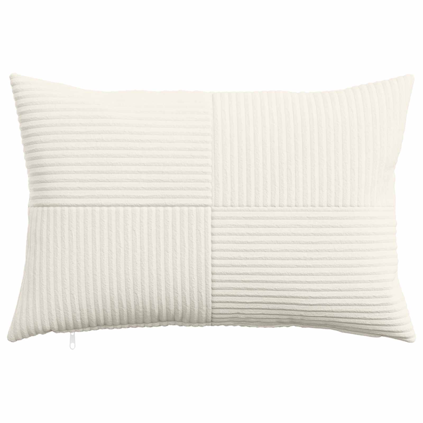 vidaXL Cushion Cover 6 pcs ALMELO Cream 40 x 60 cm Corduroy 2