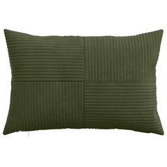 vidaXL Cushion Cover 6 pcs ALMELO Green 40 x 60 cm Corduroy 2