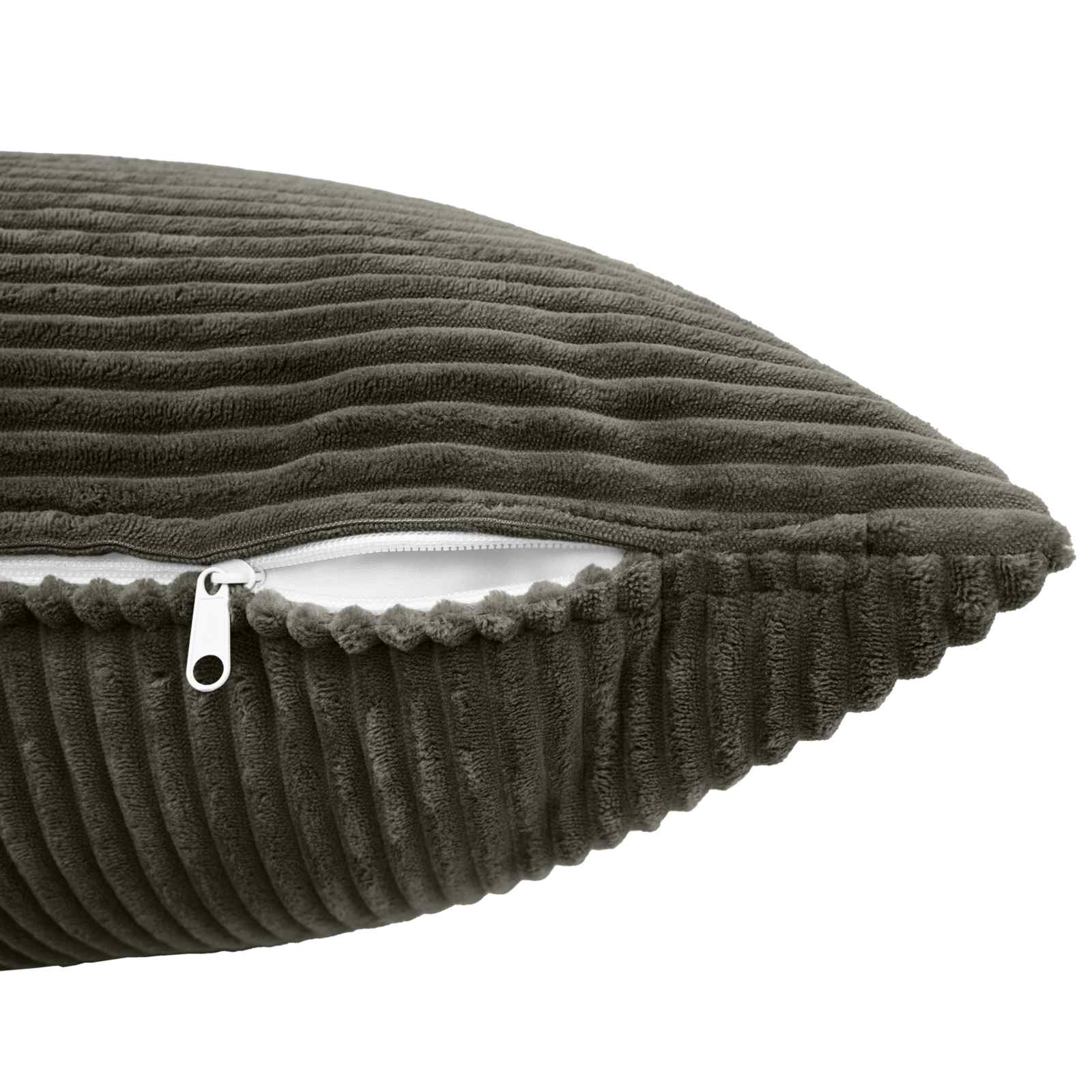 vidaXL Cushion Cover 6 pcs ALMELO Anthracite 40 x 70 cm Corduroy 5