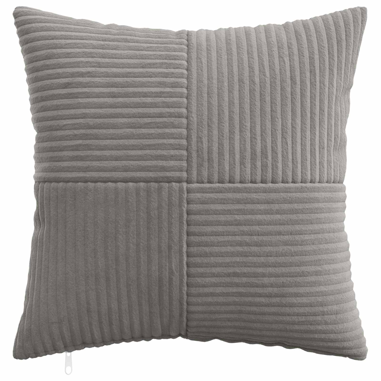 vidaXL Cushion Cover 6 pcs ALMELO Light Grey 50 x 50 cm Corduroy 2