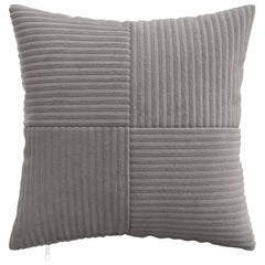 vidaXL Cushion Cover 6 pcs ALMELO Light Grey 50 x 50 cm Corduroy 2