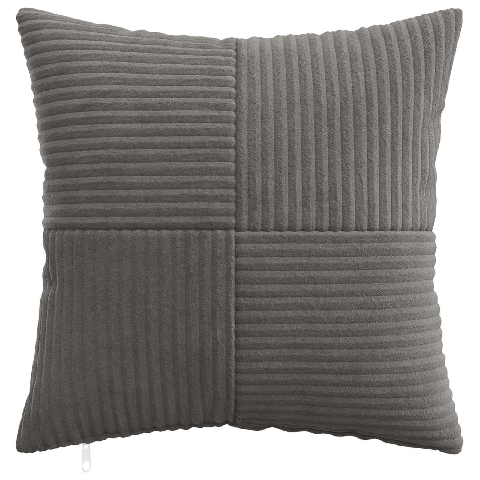 vidaXL Cushion Cover 6 pcs ALMELO Dark Grey 50 x 50 cm Corduroy 2