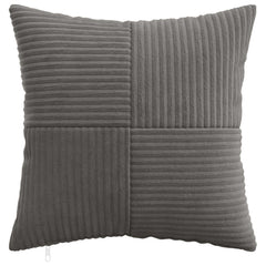 vidaXL Cushion Cover 6 pcs ALMELO Dark Grey 50 x 50 cm Corduroy 2