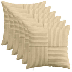 vidaXL Cushion Cover 6 pcs ALMELO Grey Green 50 x 50 cm Corduroy 1