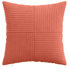 vidaXL Cushion Cover 6 pcs ALMELO Red Orange 50 x 50 cm Corduroy 2